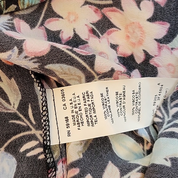 Fifteen Twenty Multi-color Floral Halter Shirt Size M - Picture 7 of 7